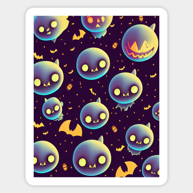 bats halloween cute Sticker by ComicsFactory